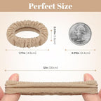 WantGor Hair Ties, Women 10PCS Hair Bands No Damage Elastic Scrunchies Seamless Ponytail Holders Hair Accessories Head Bands for Women's Thick Thin Hair (Khaki)