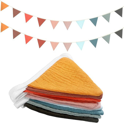 Oudain 2 Pcs Pennant Banner Flags Nursery Garland Triangle Bunting Flags by Oudain