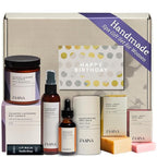 Birthday Gift Set for Women - Bath and Body Gift Set for Her, Relaxing Spa Kit Package, Self Care Gift Basket for Mom, Wife Friend Sister by ZAAINA (PREMIUM Birthday Spa Set w/ Candle)