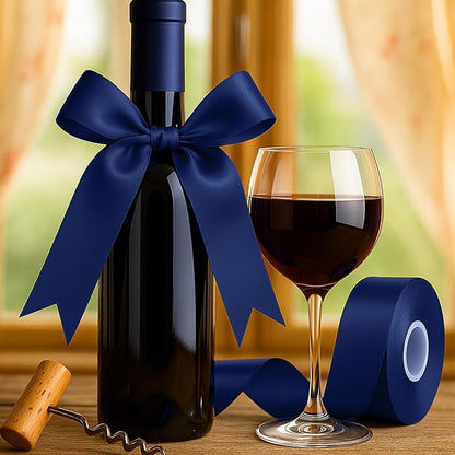 30Yards 1 1/2In Navy Blue Ribbon - Image 7