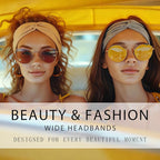 12 Pcs Headbands for Women Wide Sports Sweat Absorb Headbands Thick Sports Stretchy Sweat Bands Non-Slip Hair Bands for Running Yoga Boho Twisted Hair Accessories