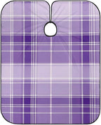 Men Women Adults Purple Tartan Plaid Scottish Pattern Salon Haircut Capes, Lightweight Hairdressing Haircut Apron for Hairdressers, Profession Barbershop Supplies