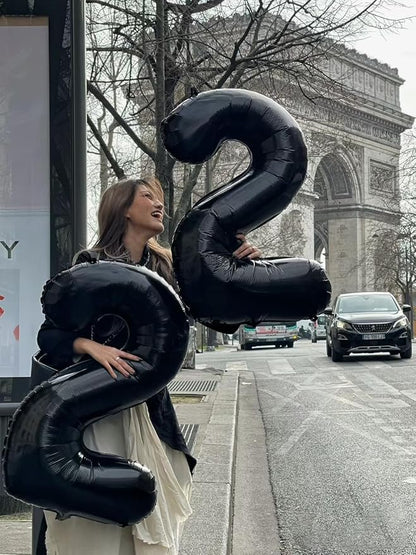 Number Balloons Black 22 Balloon 40 inch - Image 4