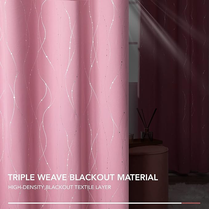 Deconovo Living Room Curtains 72 Inches Long, Thermal Insulated, Room Darkening - Image 5