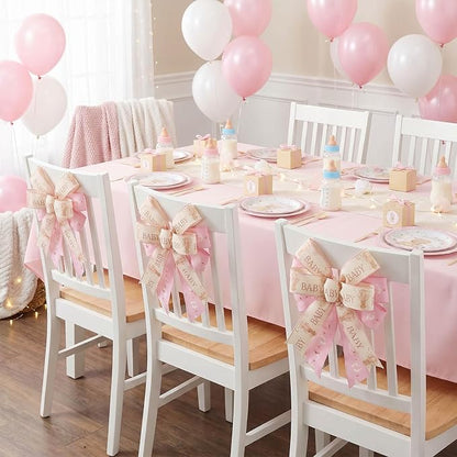 YKW 2.5 Inch Baby Pink Ribbon Wired Edge Teddy Bear Hot Air Balloon Ribbon - Image 6