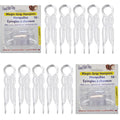 Good Hair Days Hair Pins - 2 1/2" Plastic, U-shaped Magic Grip Hairpins, Strong Durable Pins For Fine, Thick & Long Hair, Styling Accessories - Crystal, Set of 20