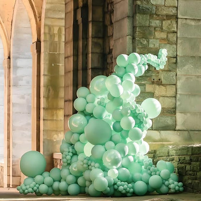 Mint Green Balloons 12inch, Mint Latex 50pcs Party Balloons | Wedding, Baby - Image 6