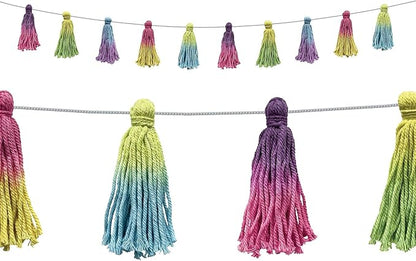 Teacher Created Resources Tie-Dye Tassels Garland by TeacherCreatedResourcesOS