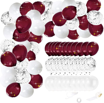 Maroon Graduation Decorations/Maroon White Graduation Party Decorations by Unknown