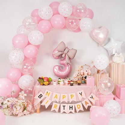 3rd Pink Bow Birthday Decorations - Image 6