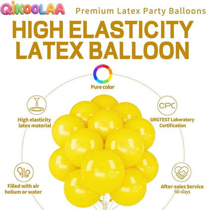 32Pcs Yellow Big Balloons 18 Inch, Round Large Latex Party Balloons - Image 2