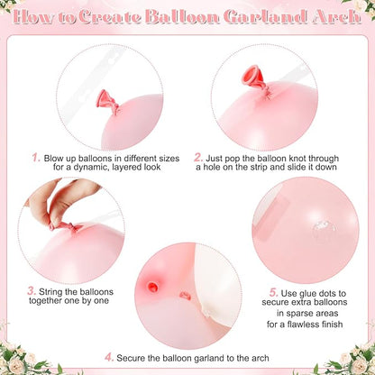 Pink Balloon Arch Kit for Baby Shower Bridal Shower Birthday Decorations | - Image 7