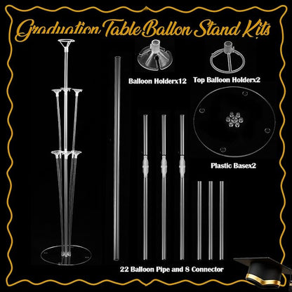 Jenaai Black and Gold 27 Pcs 2026 Graduation Balloon Centerpiece - Image 3