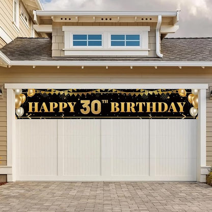 Large Happy 30th Birthday Banner, Party Decorations - Image 6