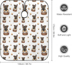 Large Long Hair Cut Cape, Hairdressing Haircut Apron Cute German Shepherd Puppy Dog Hair Cutting Cloak for Hairdressers