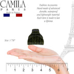 Camila Paris CP3264 French Hair Clip for Women for Long Curly Wavy Hair, Green, Girls Hair Claw Clips Jaw Fashion Styling Hair Accessories for Women, Strong Hold No Slip Grip, Made in France