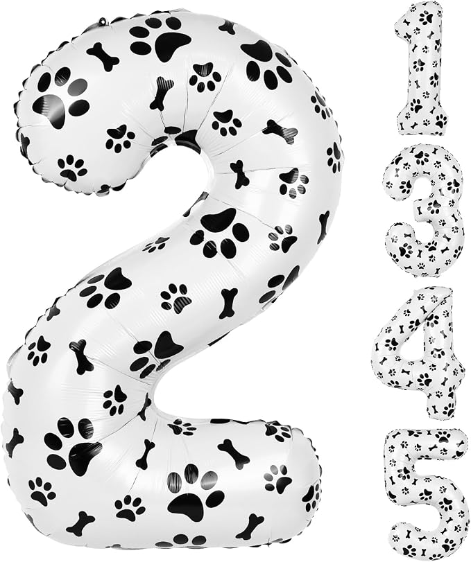 40 Inch Dog Foil Birthday Balloons by AXBMM