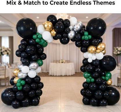 102pcs Matte Black Balloons Garland Arch Kit, 18 12 10 5 Inch Balloons | - Image 4