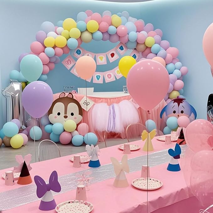 Pastel Balloons Latex Pastel Birthday Decorations 160 Pack 5 inch Round Helium - Image 4