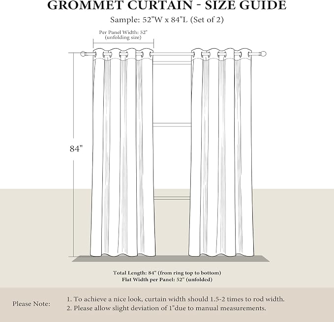 NICETOWN Silver Grey Pattern Curtains - Image 6
