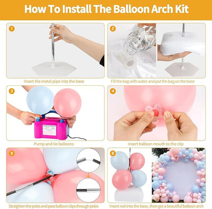 RUBFAC Balloon Arch Kit and Balloon Pump, 10Ft Wide Adjustable Balloon Arch - Image 5