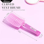 Bsisme Hair Brush, Professional Curved Vented Brush for Faster Blow Drying, Detangler & Frizz-Free on Curly Wet Thick Fine Hair for Women Men Kids