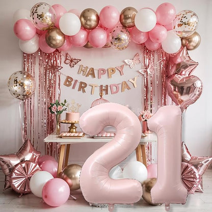 Light Pink 21st Birthday Balloon - Image 5
