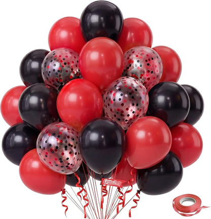 Red and Black Balloons, Baby Shower, Anniversary, Graduation, Wedding Party by GoldenParty