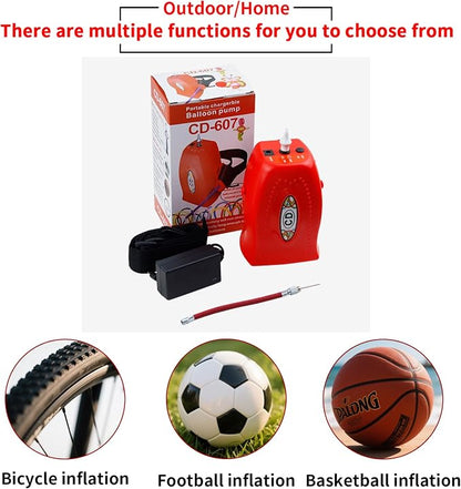 Portable Rechargeable Balloon Pump, Electric Long Balloon Inflator - Image 3