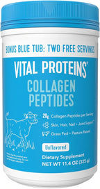 Vital Proteins Collagen Peptides Powder - Supports Hair, Nail, Skin, Joint Health, Unflavored, Zero Sugar, 11.4oz