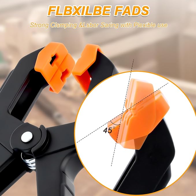 10 Pack Spring Clamps, Heavy Duty Plastic Woodworking Clamps & Multi-Use - Image 4