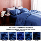Pillow Cases Queen Size 2 Pack, Bamboo Rayon Cooling Pillowcases with Envelope Closure, Cool Breathable Pillow Case for Hot Sleepers & Night Sweats, 20x30 inch, Deep Blue