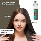 Linen Hair Dye Shampoo,Hair Dye,Hair Color Shampoo,Champu Para Canas 4 in 1 Semi-Permanent Gray Hair Coverage,shampoo para pintar el cabello for Women & Men Herbal Natural Plant (Linen)
