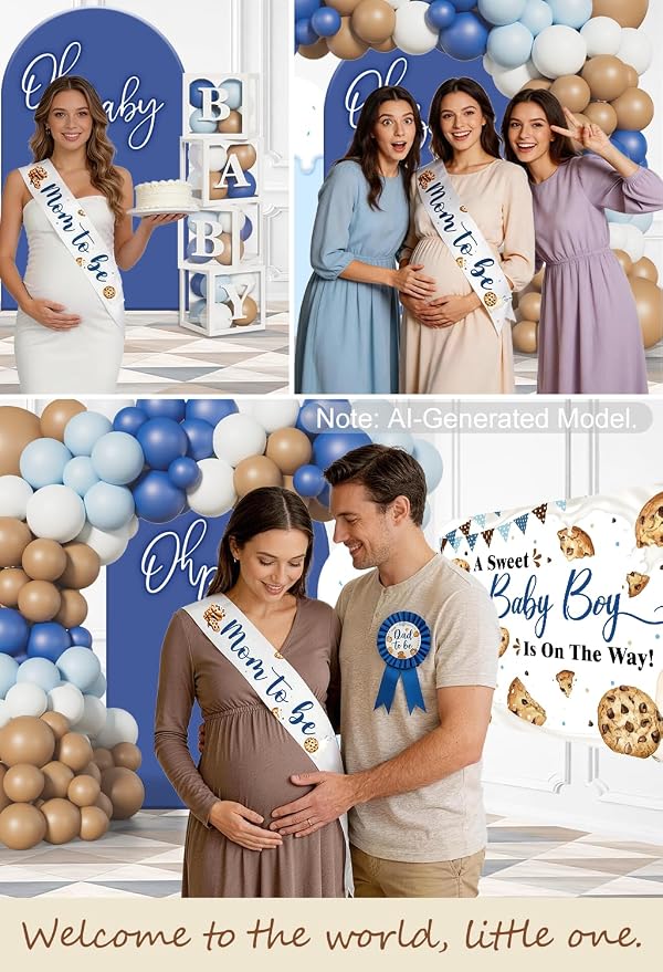 Cocomigo 297PCS Cookie Baby Shower Decorations - Image 7