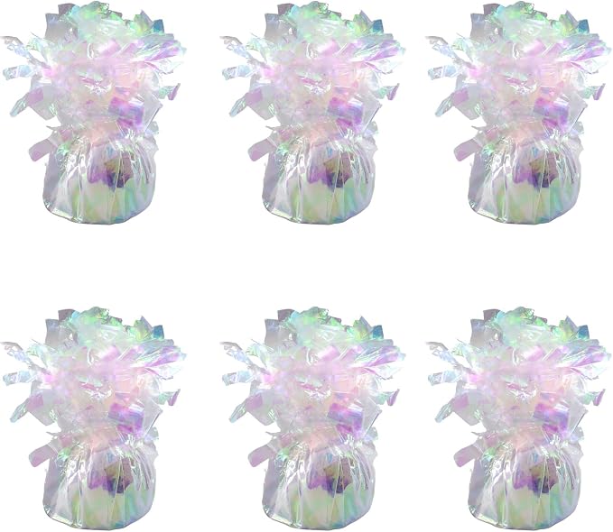 Balloon Weights Iridescent 6pcs | Perfect by Unknown