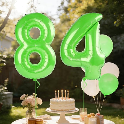 40 Inch Number 84 Balloons for 84th Birthday Party Decorations, 0-100 Fruit - Image 3