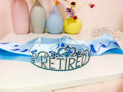 JETKONG Retirement Party Decorations Retired Tiara/Crown, Retired Sash - Image 4