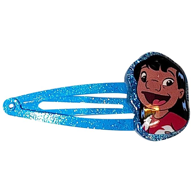 Disney Stitch Kids Hair Clips for Girls Snap Clips 8 Pack Multi Color Ages 3+