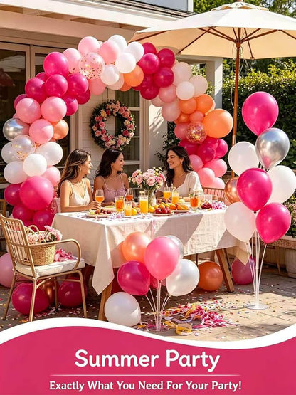 Hot Pink Balloons 12 Inch 60 PCS Magenta Fuchsia Dark Pink Latex Balloons - Image 8