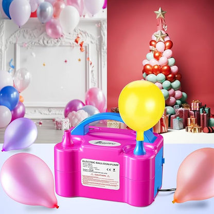 Portable Electric Balloon Pump - 110V 600W Dual Nozzle Balloon Inflator Pump - Image 8