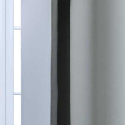 Yakamok Gray and Greyish White Thermal Insulated Grommet Light Blocking Window - Image 7
