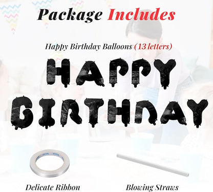 CARGEN 16in Happy Birthday Balloons Banner - Image 9