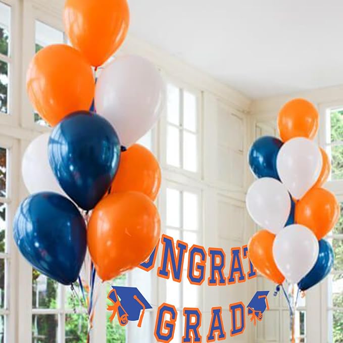Congrats Grad Banner Graduation Party Banner Decoration Hanging Garland High - Image 5