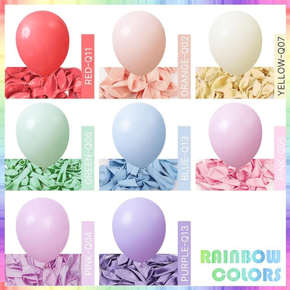 PartyWoo Pastel Balloon Arch Kit 142pcs Pink and Blue Balloons | Pastel Rainbow - Image 3