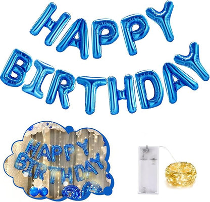 CANREVEL Happy Birthday Banner Decorations + Sign Balloons, by CANREVEL