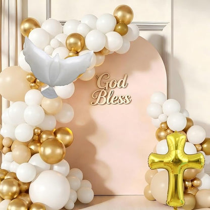 First Communion Decorations Baptism Decorations Balloon Garland Arch Kit 160Pcs by Unknown