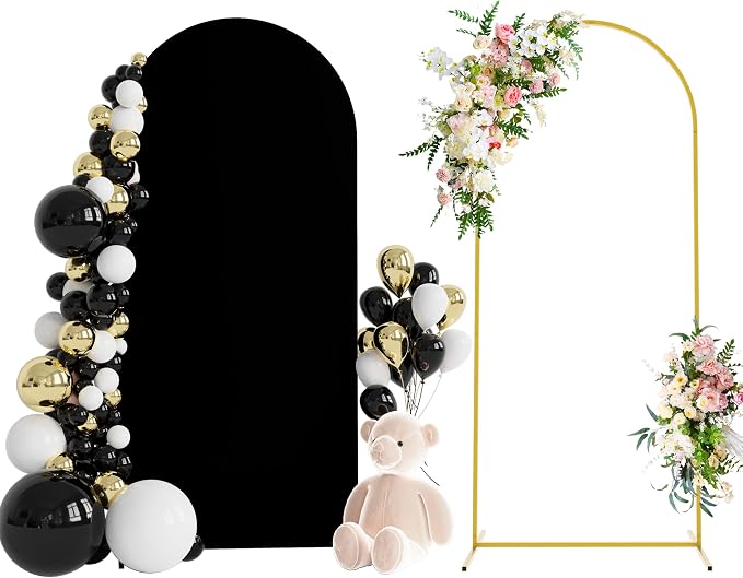 6FT Arch Backdrop Stand and Cover Set, Arch Stand by Wokceer