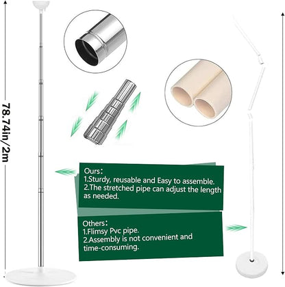 Balloon Column Stand Kit, 2 Sets, Adjustable 2m Telescopic Poles, Hexagon Bases - Image 6