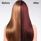 Dark Wine Red Hair Dye, Hair Dye Shampoo for Men and Women, Hair Color Shampoo for Home Use, Shampoo Para Canas, Hair Dye Shampoo 3 in 1, 16.9 Fl Oz (Dark Wine Red)