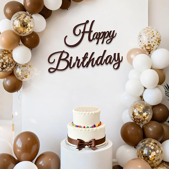 TONIFUL Happy Birthday Sign for Backdrop by TONIFUL